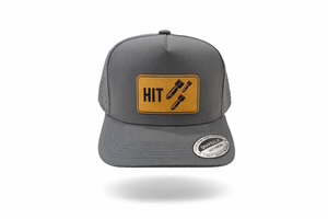 Baseball Hit Bombs Hat (Grey - Curved Bill)