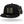 Baseball Rake Snapback Hat (Black - Flat Bill)